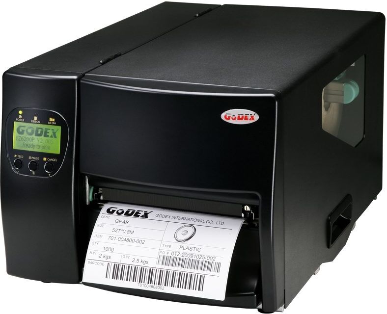 Etikettskrivare för breda etiketter, Industri, DT & TT, USB, LAN, Godex EZ-6200 Plus Etikettskrivare för breda etiketter, Industri, DT & TT, USB, LAN, Godex EZ-6200 Plus