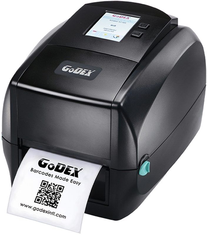 Etikettskrivare, Med display, TT/DT, USB, LAN (ethernet), 600 dpi, Godex RT860i Etikettskrivare, Med display, TT/DT, USB, LAN (ethernet), 600 dpi, Godex RT860i
