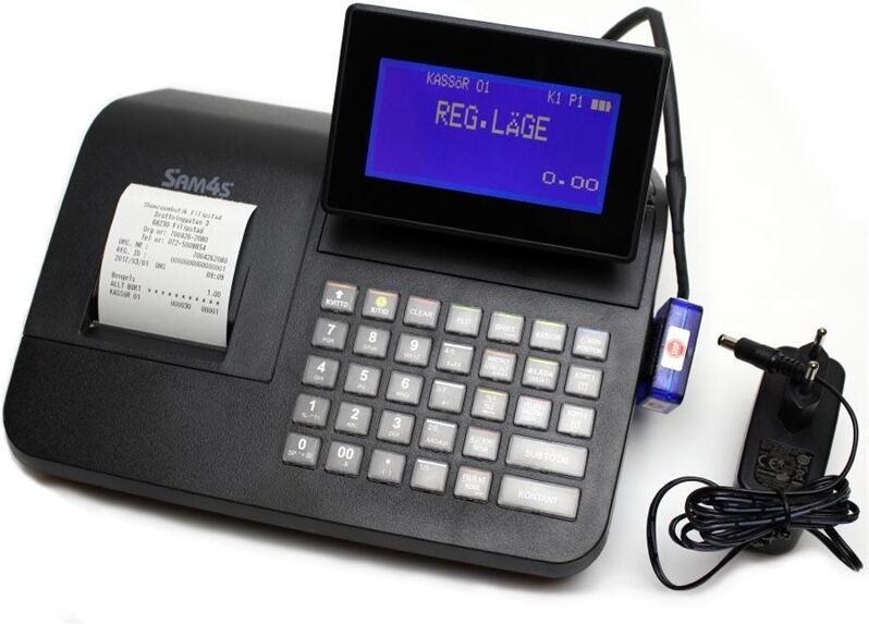 Kassaregister Sam4s, Batteridrivet, kvittoskrivare, kunddisplay, NR-420B Kassaregister Sam4s, Batteridrivet, kvittoskrivare, kunddisplay, NR-420B