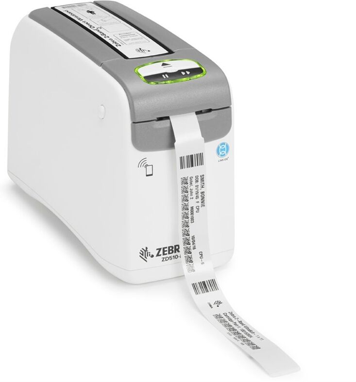 Armbandsskrivare, Direkttermo, USB, LAN, WiFi, 300 dpi, Zebra ZD510 Armbandsskrivare, Direkttermo, USB, LAN, WiFi, 300 dpi, Zebra ZD510
