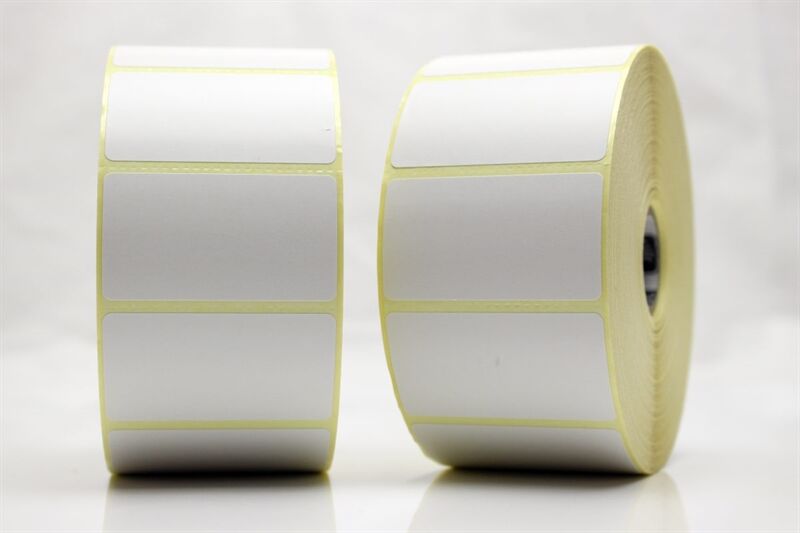 Etiketter, Rulle, DT, Avdragbart lim, Perf, 57x31,75Ø25,4 mm, 2100 st/rulle Etiketter, Rulle, DT, Avdragbart lim, Perf, 57x31,75Ø25,4 mm, 2100 st/rulle