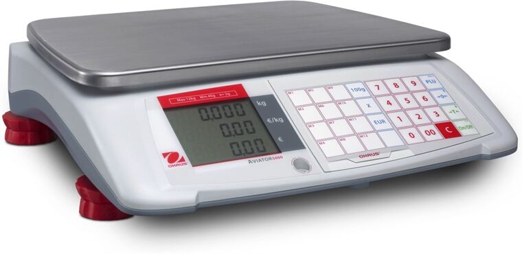 Butiksvåg, OHaus Aviator 5000, Maxkapacitet: 12 kg Butiksvåg, OHaus Aviator 5000, Maxkapacitet: 12 kg