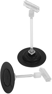 Korthållare med stolpe och magnet, 8 cm hög, Förpackning 25 st Korthållare med stolpe och magnet, 8 cm hög, Förpackning 25 st