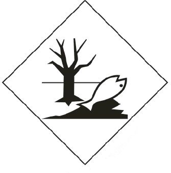 Farligt gods-etiketter, Miljöfarliga ämnen, 100x100 mm, 250 st etiketter/rulle Farligt gods-etiketter, Miljöfarliga ämnen, 100x100 mm, 250 st etiketter/rulle