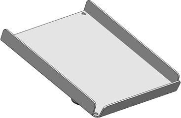 Hållare för kvittoskrivare och kassaregister, 145x182 mm, SpacePole Hållare för kvittoskrivare och kassaregister, 145x182 mm, SpacePole