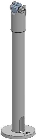 Stolpe för stativ, 350 mm hög, Duratilt, SpacePole