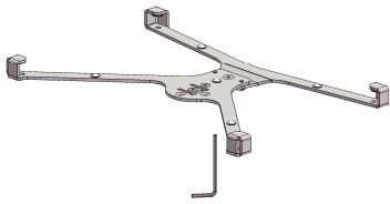 Apple Fästplatta för iPad Pro (12,9"), SpacePole X-Frame Apple Fästplatta för iPad Pro (12,9"), SpacePole X-Frame