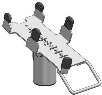 Fästplatta för stativ till kortterminal, Hypercom 4220/4230, SpacePole MultiGrip Fästplatta för stativ till kortterminal, Hypercom 4220/4230, SpacePole MultiGrip