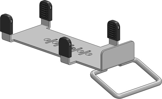 Fästplatta för stativ till kortterminal, WestInt T103P, SpacePole MultiGrip Fästplatta för stativ till kortterminal, WestInt T103P, SpacePole MultiGrip