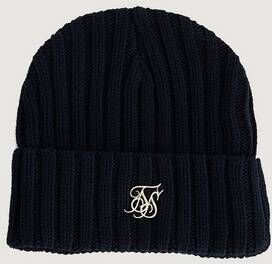 Siksilk Mössa Ribbed Cuff Knit Beanie Svart  Male Svart