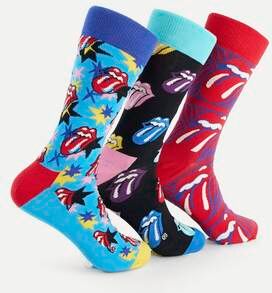 Happy Socks Strumpor 3-Pack Rolling Stones Box Multi  Male Multi