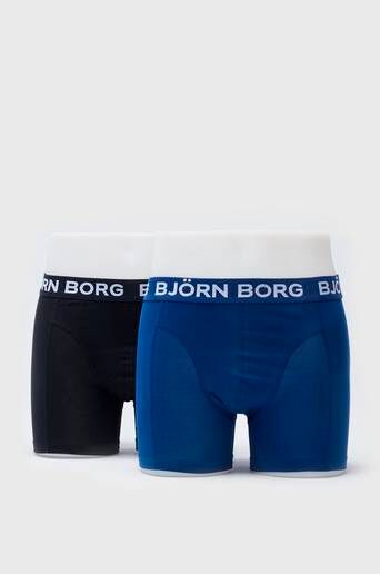 Björn Borg Kalsonger 2-Pack Noos Solids Shorts Blå  Male Blå
