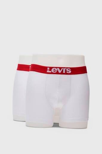 Levi'S 2-Pack Boxerkalsonger Levi'S Men Solid Basic Boxer 2p Vit  Male Vit
