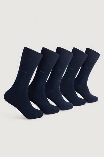 Cdlp 5-Pack Bamboo Socks Blå  Male Blå