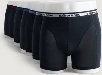 Björn Borg 7-Pack Boxerkalsonger Shorts Sammy Seasonal Solid Svart  Male Svart