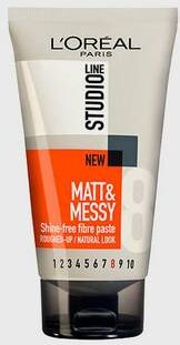 L'Oréal Paris Hårstyling Matt & Messy Paste Grå  Male Grå