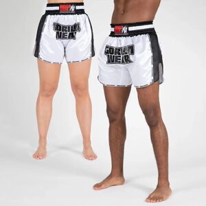 Gorilla Wear Piru Muay Thai Shorts White/black L