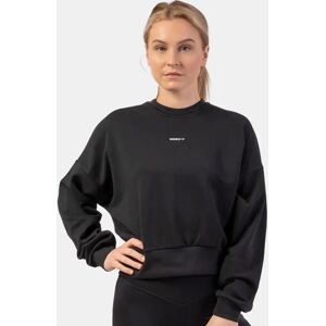 Nebbia Loose Fit Sweatshirt Feeling Good Black