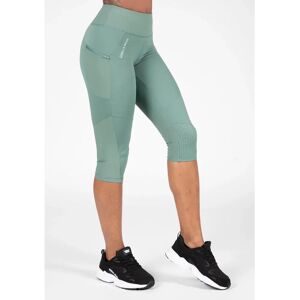 Gorilla Wear Monroe Cropped Leggings Army Green M