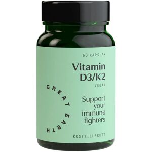 Great Earth Vitamin D3/k2 60 Caps