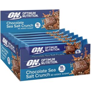 12 X Optimum Nutrition Chocolate Protein Bar 55 G Sea Salt Crunch