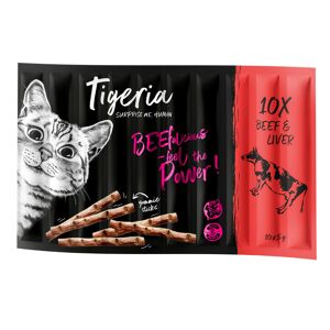 Tigeria 10x5g Sticks Nötkött & lever Tigeria godis katt