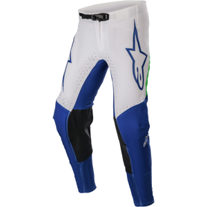 Alpinestars Supertech Risen Crossbyxor Blå Ray-Vit-Grön Flou