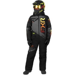 FXR Helium Monosuit Barn Svart-Kol-Inferno