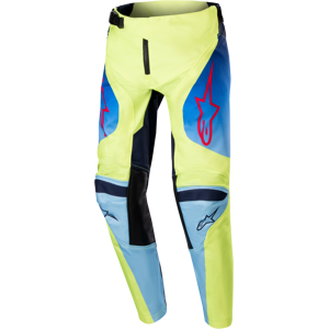 Alpinestars Racer Hoen Crossbyxor Barn Gul Fluo-Blå-Night Mörkblå