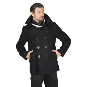 Brandit Jacka  Pea Coat Svart