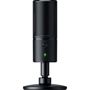 Razer Seiren Microphone - Studiokvalitet Hd-Inspelning - 4 Justerbara Polära Mönster - Integrerad Hörlursförstärkare