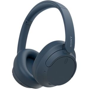 Sony WH-CH720N - Hörlurar med mikrofon - fullstorlek - Bluetooth - trådlös, kabelansluten - aktiv brusradering - 3,5 mm kontakt - blå