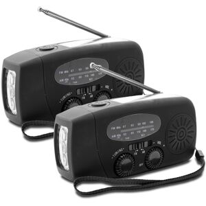 Vevradio med Solcellsladdare, Nödradio & Powerbank