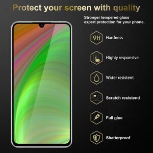 Cadorabo 3x Skyddsglas För Xiaomi Mi Note 10 Lite Skärmskydd Skyddsfilm Härdat (Tempered)-Glas För Skydd Full Cover