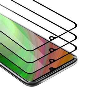 Cadorabo 3x Skyddsglas För Xiaomi Mi Note 10 Lite Skärmskydd Skyddsfilm Härdat (Tempered)-Glas För Skydd Full Cover