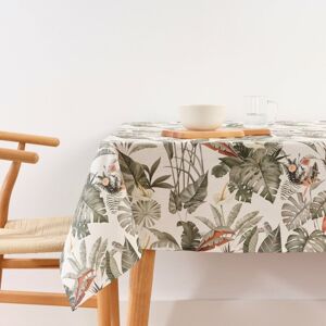 GreatTiger Stain-proof resined tablecloth Belum V23 300 x 140 cm Tropical