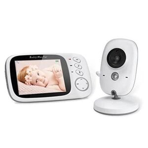 MoonMini BabyPhone 120° - 3,2" LCD-skärm - Temperaturkontroll - Nattseende - Anslutning upp till 260 meter - 120° vinkel