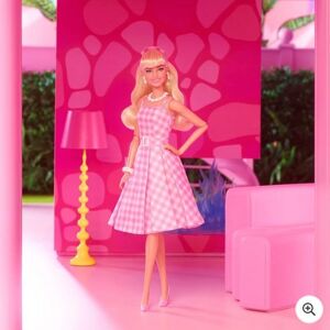 Mattel Barbie The Movie Pink Gingham Dress Doll