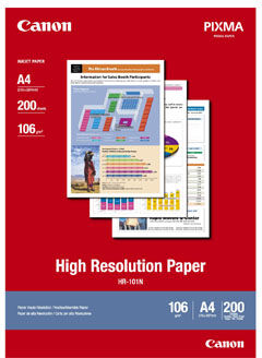 Canon A4 High Resolution Paper, HR-101N, 200 ark Canon A4 High Resolution Paper, HR-101N, 200 ark