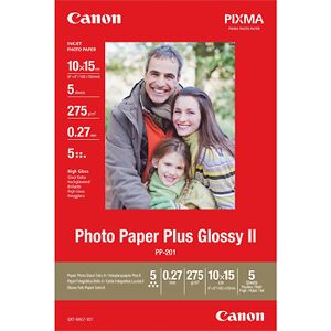 Canon 10x15 Photo Paper Plus Glossy II, PP-201, 50 ark, 265g/m2