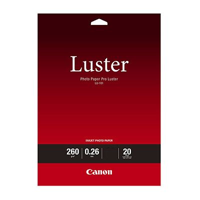 Canon A3+ Photo Paper Luster LU-101, 20 ark, 260g/m2 Canon A3+ Photo Paper Luster LU-101, 20 ark, 260g/m2
