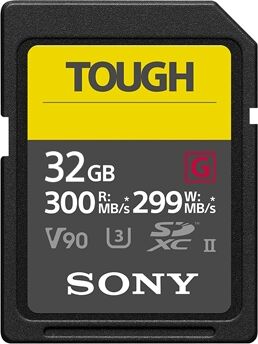 Sony SDHC 32GB UHS-II U3 V90, 300MB/s TOUGH Sony SDHC 32GB UHS-II U3 V90, 300MB/s TOUGH