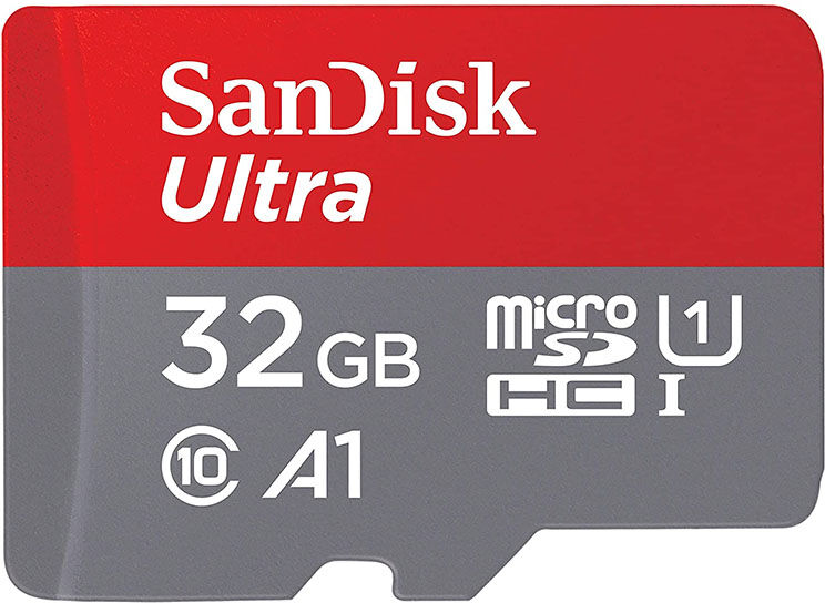 SanDisk MicroSDHC 32GB, 120MB/s, Class 10, U1 SanDisk MicroSDHC 32GB, 120MB/s, Class 10, U1