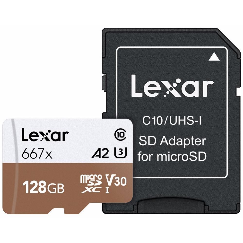 Lexar MicroSDXC Pro 128GB UHS-I U3 V30, 100MB/s