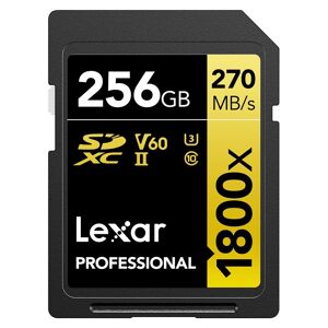 Lexar SDXC Professional 1800X 256GB UHS-II V60, 270MB/s