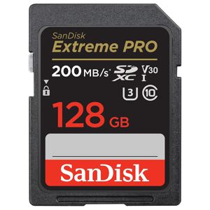 SanDisk SDXC Extreme Pro UHS-I V30 128GB Class 10 200MB/s