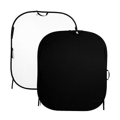 Manfrotto Hopfällbar bakgrund 1,5 x 1,8 m, svart/vit Manfrotto Hopfällbar bakgrund 1,5 x 1,8 m, svart/vit
