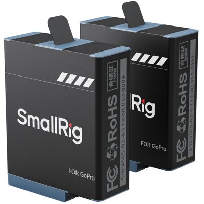 Smallrig 4960 Kamerabatteripaket - 2 Batterier för GoPro Smallrig 4960 Kamerabatteripaket - 2 Batterier för GoPro
