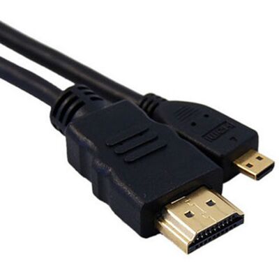 Caruba HDMI-kabel, A-D(micro)-kontakt, 5 m, svart Caruba HDMI-kabel, A-D(micro)-kontakt, 5 m, svart