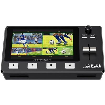 Feelworld L2 Plus HDMI Live Stream Switcher - Videomonitor Feelworld L2 Plus HDMI Live Stream Switcher - Videomonitor
